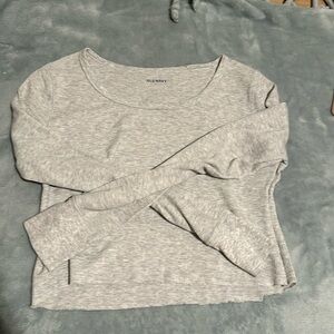 Old Navy Scoop Neck Cropped Longsleeve
